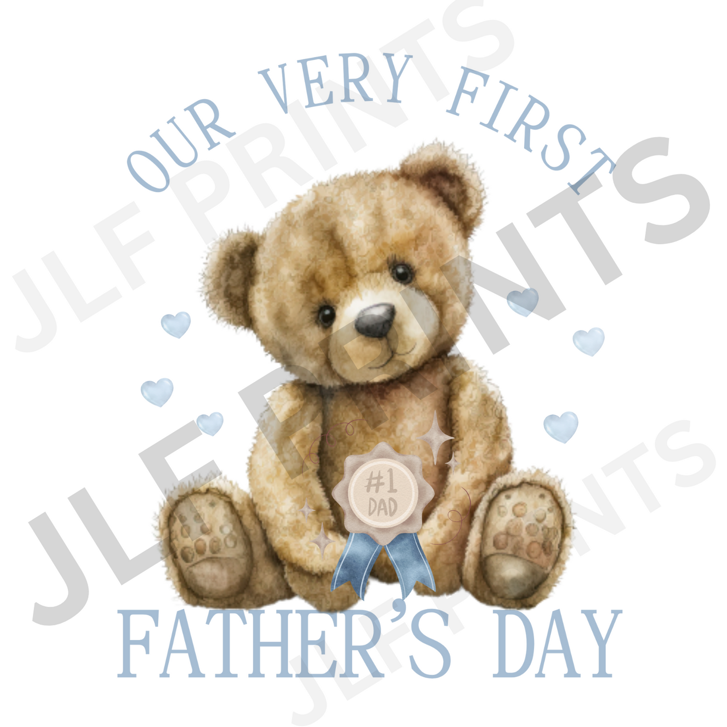 Our first fathers day - blue