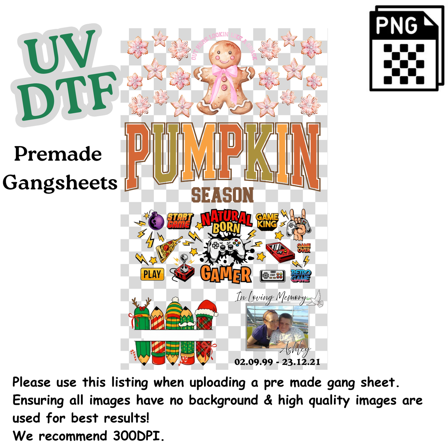 UVDTF - Gangsheet