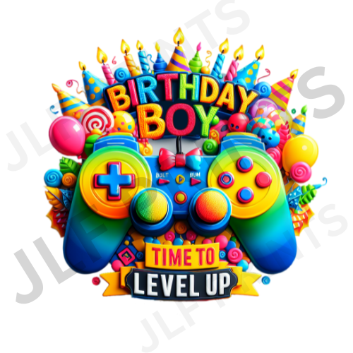 Birthday Boy Time To Level Up