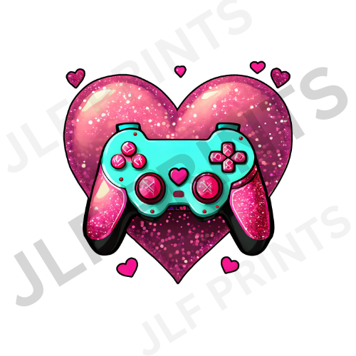 Gamer Love Heart