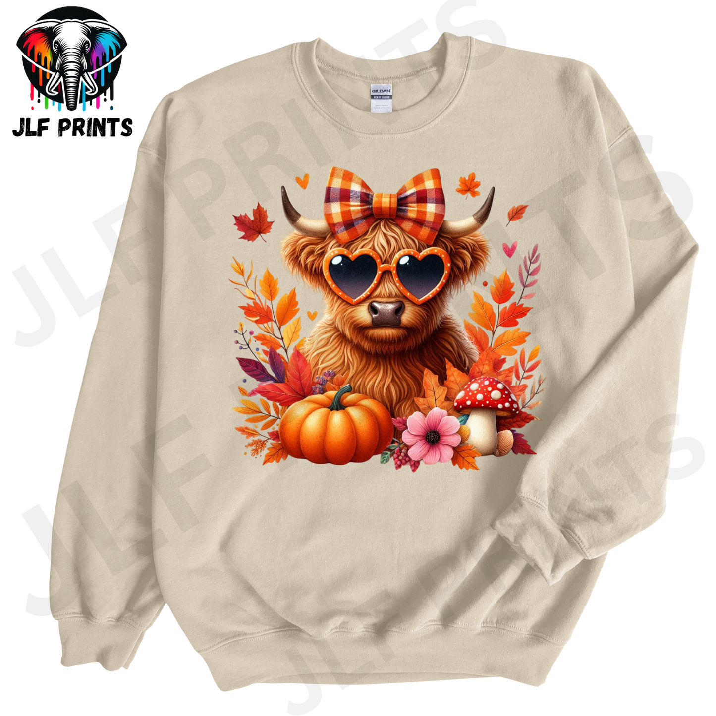 Pumpkin highland cow