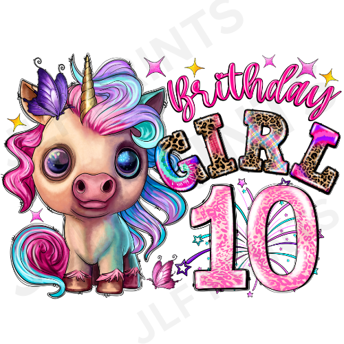 Birthday Girl Unicorn