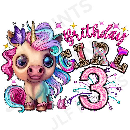 Birthday Girl Unicorn