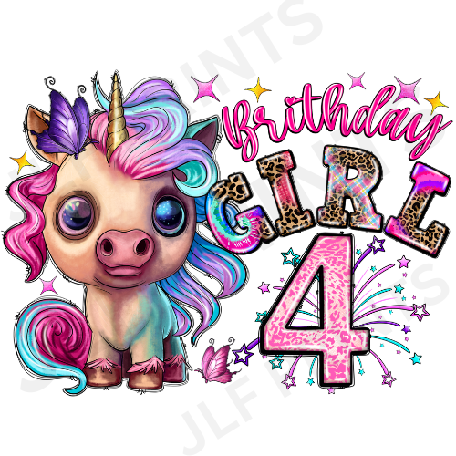 Birthday Girl Unicorn