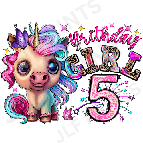 Birthday Girl Unicorn