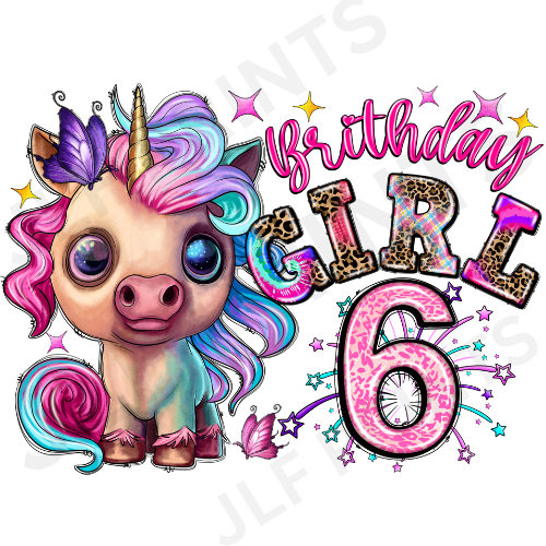 Birthday Girl Unicorn