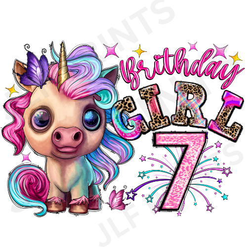 Birthday Girl Unicorn