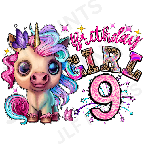 Birthday Girl Unicorn