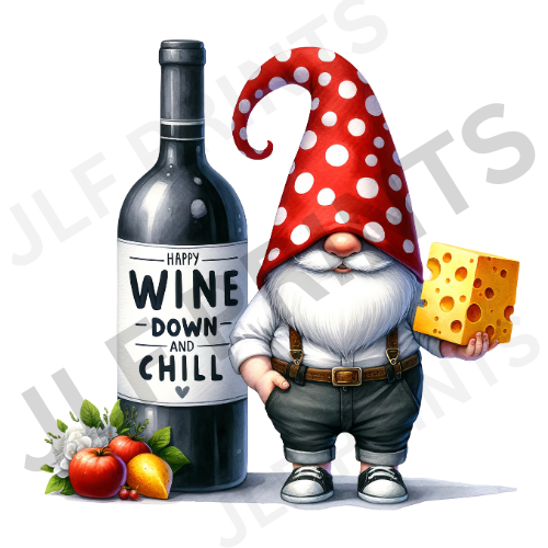 Wine And Chill Gnome