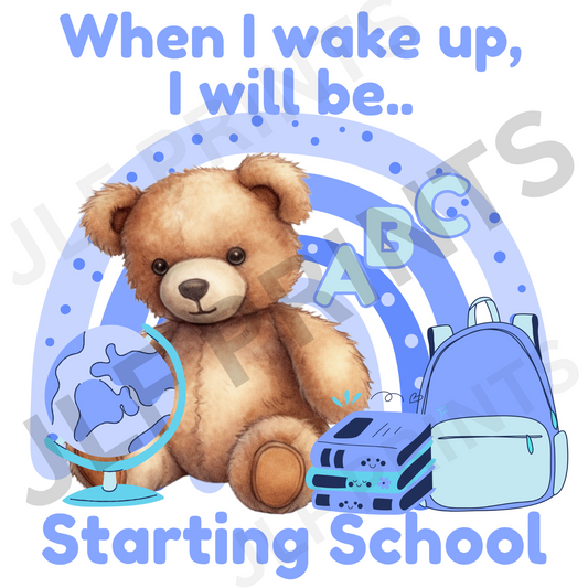 Starting School - Blue