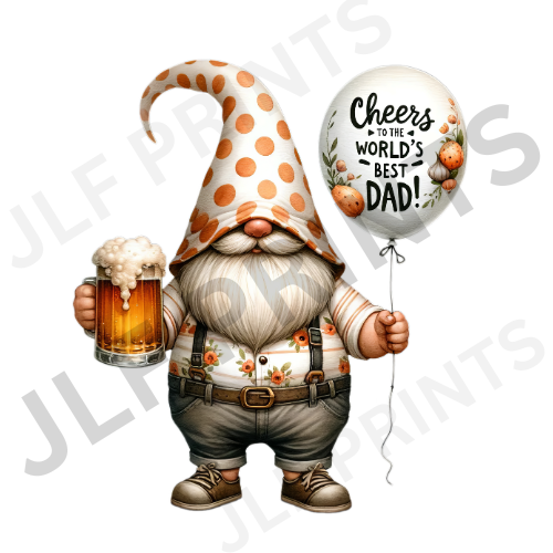 Cheers Best Dad Gnome