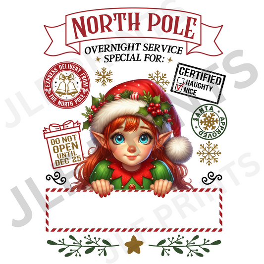 Elf Girl - Santa Sack