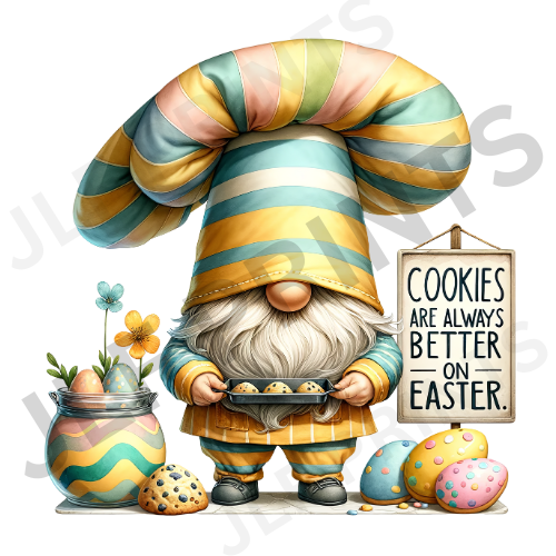 Cookies on Easter Gnome