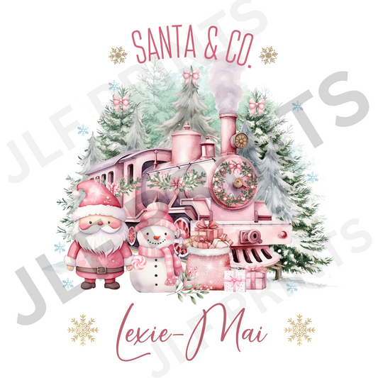 Pink Train - Santa Sack