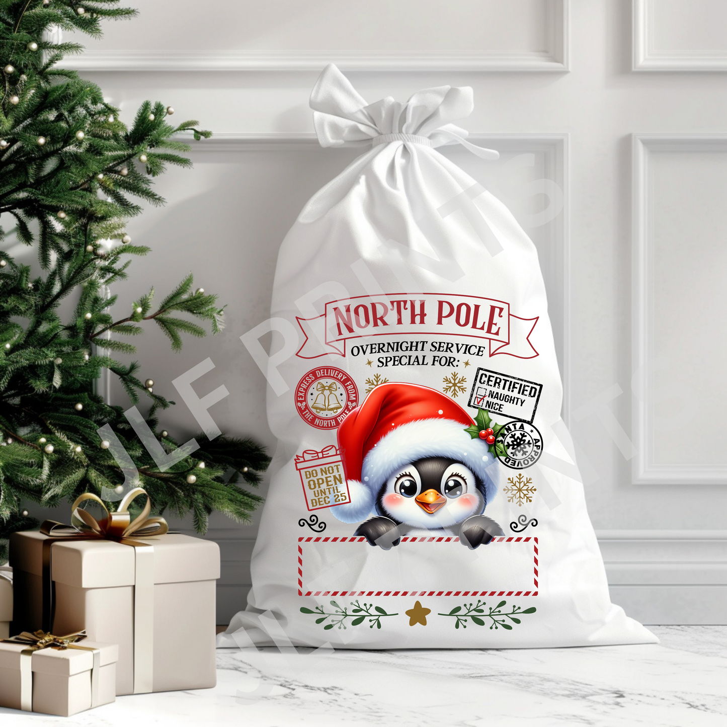 North pole Penguin - Santa Sack