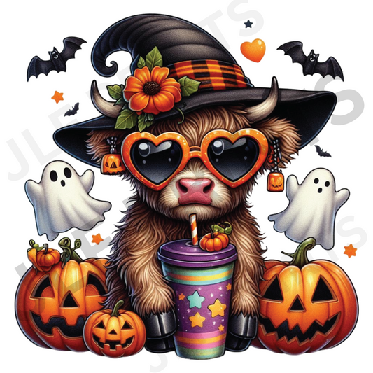 Halloween Highland cow