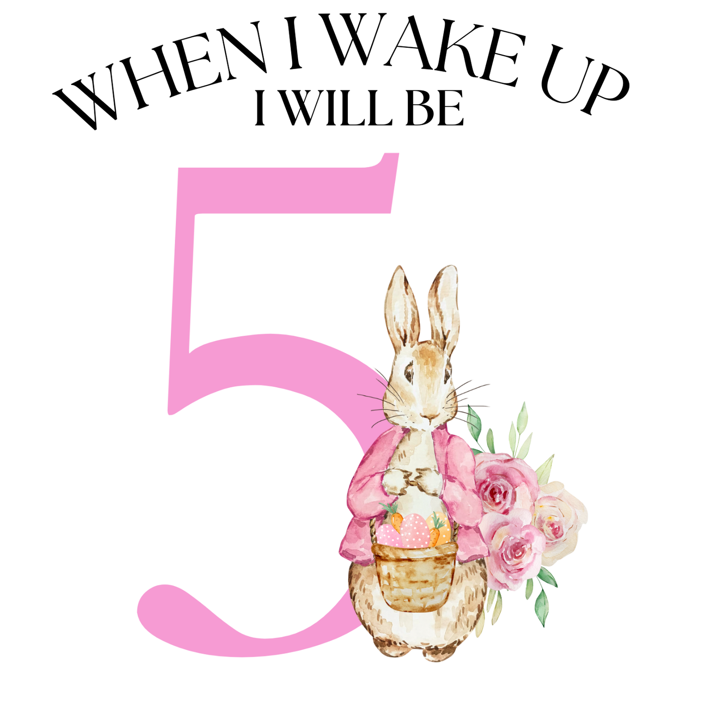 Rabbit When I Wake Up - Pink